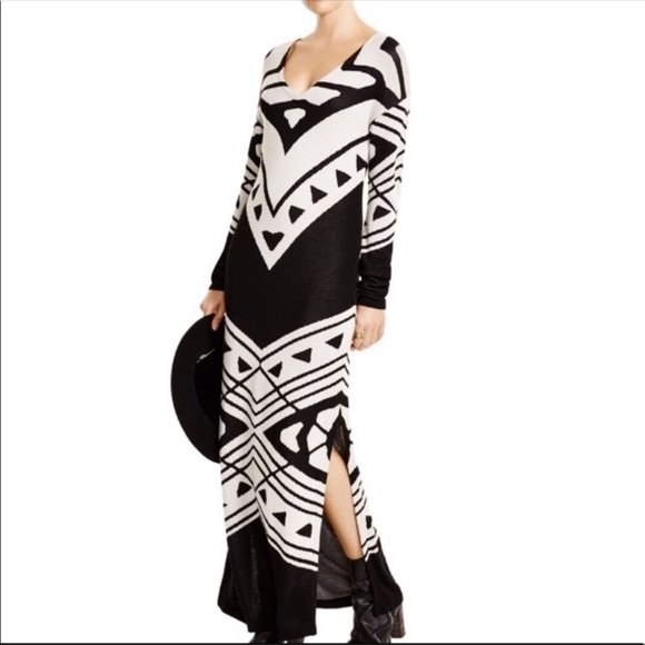 Free People Dresses & Skirts - Free People Bauhaus Maxi Sweater Dress M EUC